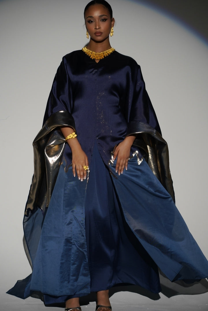 HAYZO Brocade and Organza 2 Piece Kaftan