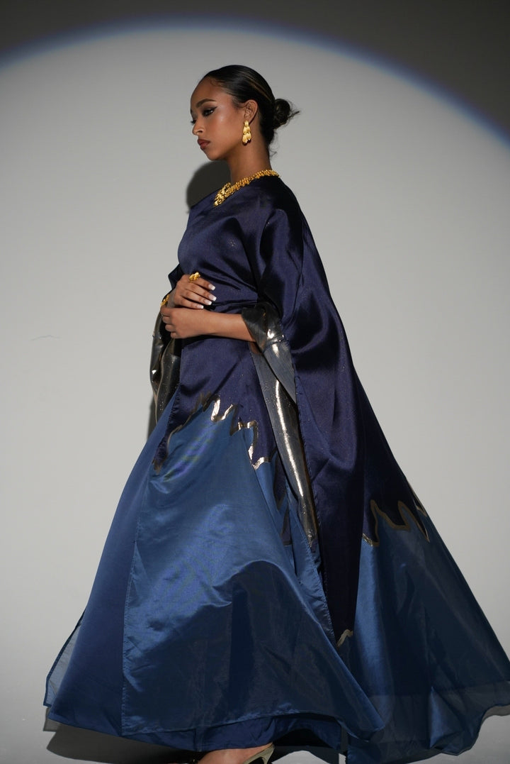 HAYZO Brocade and Organza 2 Piece Kaftan