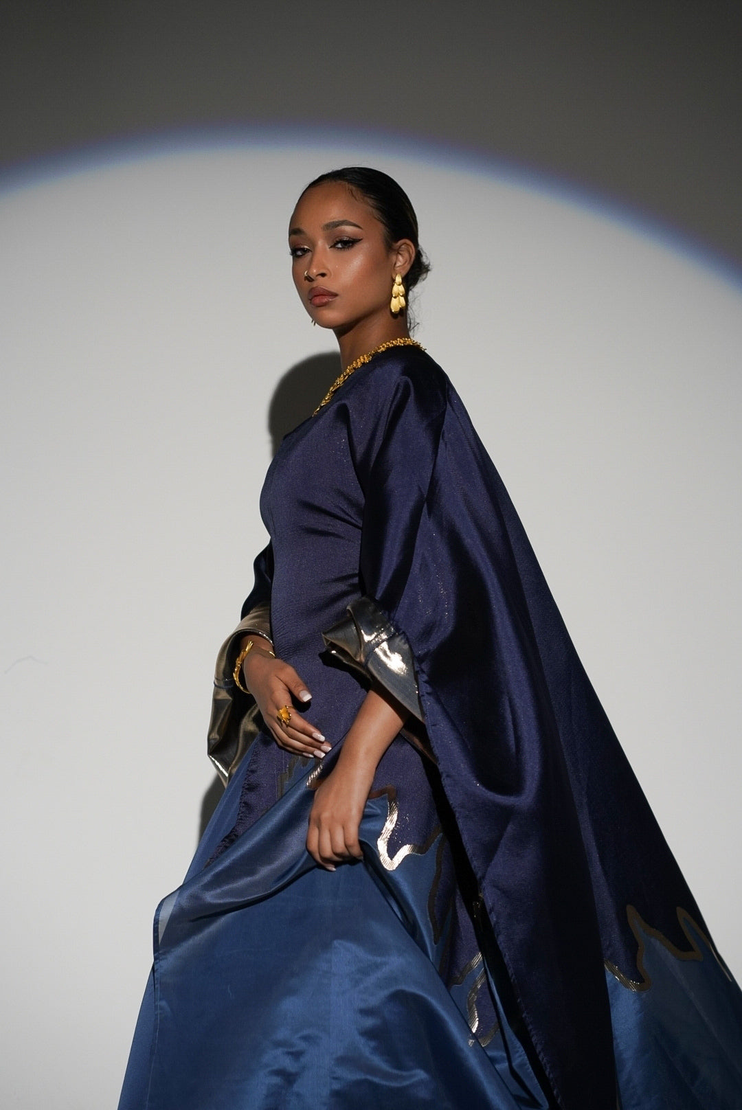 HAYZO Brocade and Organza 2 Piece Kaftan