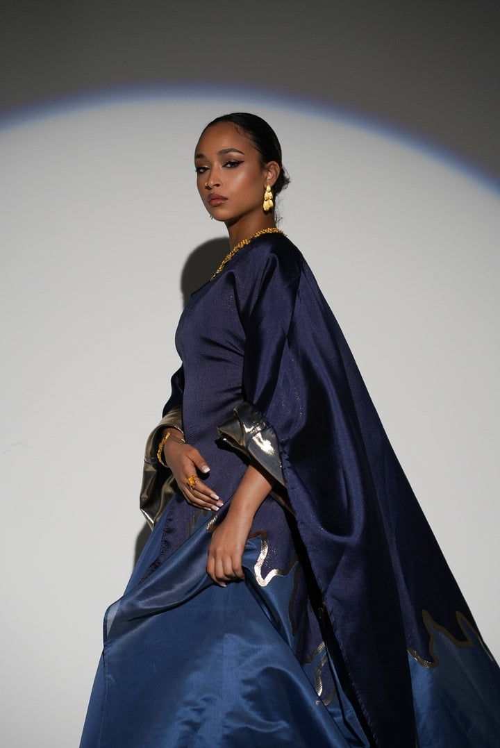 HAYZO Brocade and Organza 2 Piece Kaftan