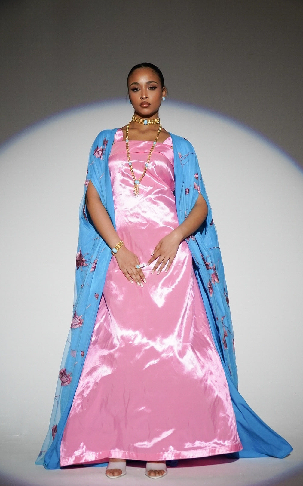 HAYZO 2 Piece Cape Style Kaftan