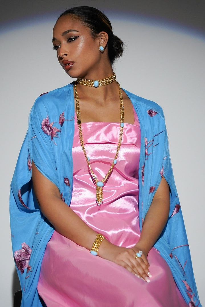 HAYZO 2 Piece Cape Style Kaftan