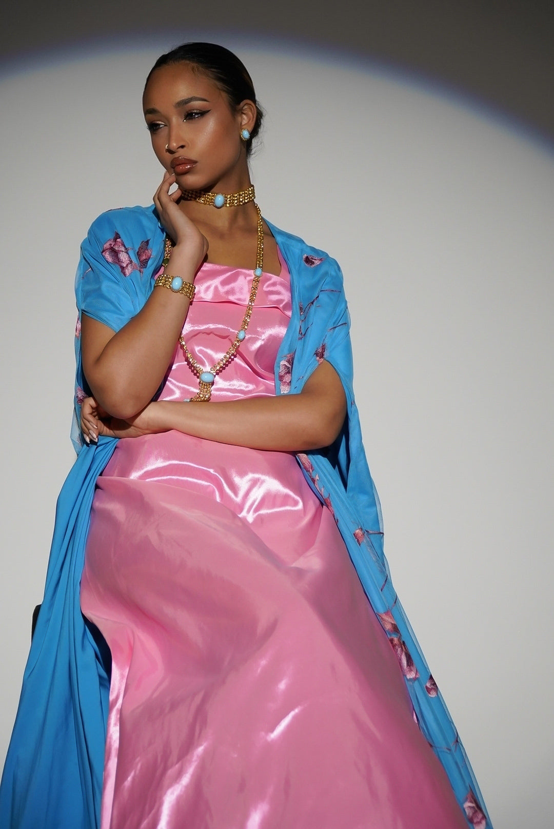 HAYZO 2 Piece Cape Style Kaftan